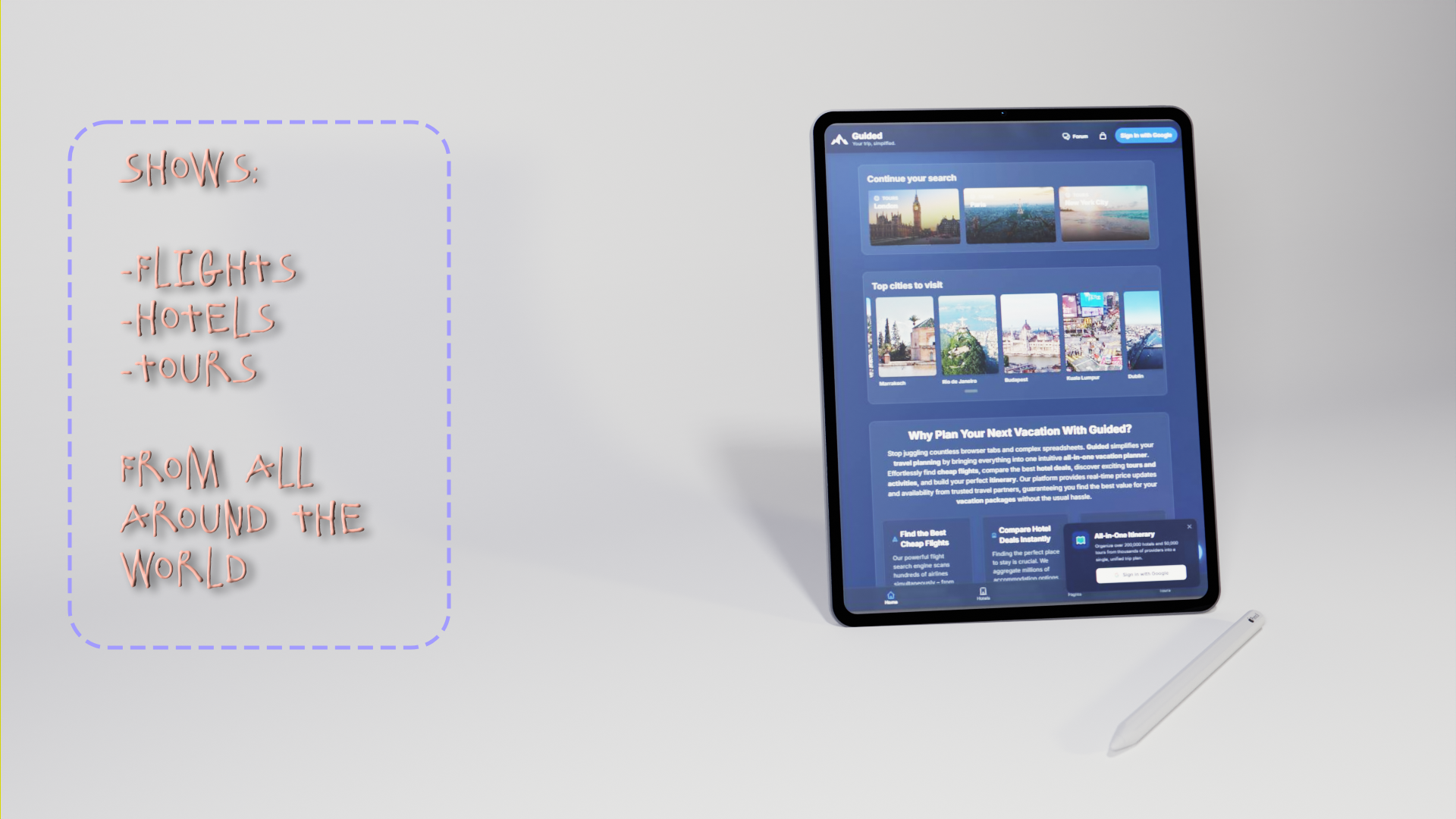 Tablet UI